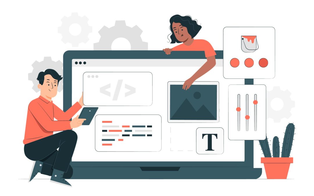 Team working illustrations